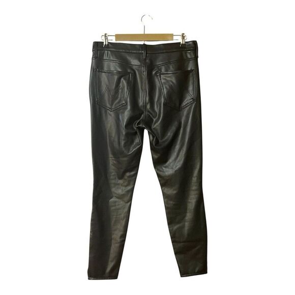 Mother Women's Size 31 The High Waisted Vamp in Faux Show Leather - Picture 3 of 6